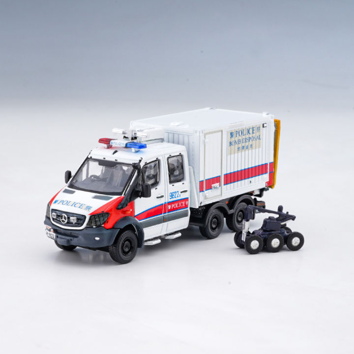 tiny-164-hong-kong-benz-volkswagen-toyota-iveco-รถตำรวจล้อแม็ก-diecast-ขนาดเล็กรถ-model