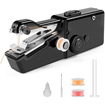 Handheld Sewing Machine, Portable Mini Sewing Machine for Beginners, Cordless Electric Stitching Machine with Sewing