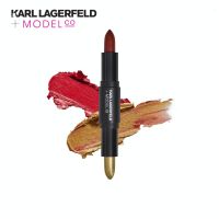 Karl Lagerfeld + Model Co CUSTOM LIPSTICK SHADE &amp; SCULPT DUO ลิปสติก 1.7 x 2 กรัม