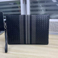 2021 New Fashion Men Casual Clutch Bag Large Capacity Long Wallet Woven High Quality Luxury Designer Purse Brand Business Bag