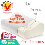 gối cao su non, gối nằm ngủ, gối ngủ chống mỏi cổ