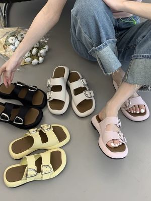 Flat Slippers Womens Summer Outdoor Wear 2023 Fashion Summer New Fashion Soft Bottom Womens High-Grade Popular Sandals Fashion