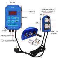 Digital 2-In-1 ORP PH Meter Pool Water Tester PH-ORP Controller  For Aquarium Hydroponics Plant Pool Spa W/ Output Power Relay