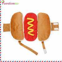 {Questionno} Hot Dog Pet Dog Clothes ลูกสุนัขตลก Dachshund ไส้กรอกเครื่องแต่งกายฤดูหนาว Warm Outfit