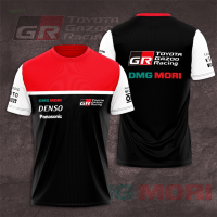 Gazoo Summer Toyota Racing DMG Mori W2C Mens T-Shirts Summer Short Sleeve New Fashion Women Large Size Clothing Trendy mens versatile T-shirt