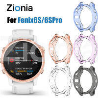 Zionia TPU ฝาครอบปกป้องผิวเป็นมิตรกับผิวสำหรับ Garmin Fenix 6S Pro Solar Sapphire Fenix6S แซฟไฟร์พลังงานแสงอาทิตย์อุปกรณ์เสริมสำหรับนาฬิกาอัจฉริยะสปอร์ต