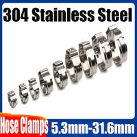 Pipe Clamp High Quality 10 PCS Stainless Steel 304 Single Ear Hose Clamps Assortment Kit Single 5.3-31mm Multiple specifications Coil Springs