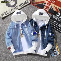 ZZOOI Guilantu Spring Autumn Hooded Denim Jacket Women Hip Hop Jeans Coat Female Jean Jacket Casual Bomber Streetwea Jacket Outerwear