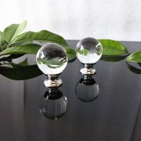 ►❀❒ Clear Crystal Round Handles For Cabinets Door Hardware Furniture Pull Knobs Drawer Wardrobe Cupboard Kitchen Decor