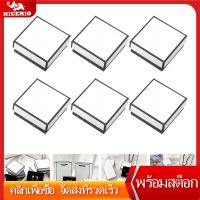 NICERIO 6pcs แหวนของขวัญกล่องสร้อยคอต่างหูจัดเก็บเคสเครื่องประดับเครื่องประดับจัดงานนำเสนอ