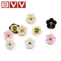 20pcslot Size:11mm Kawaii flower 5 colors buttons Rhinestone buttons for shirt Scrapbooking accessories Plastic button(SS-738)