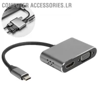 [Computer Accessories.lr] 5`In}1 Docking Station Type』C To Hdmi Vga Usb3.0 Pd อะแดปเตอร์ชาร์จแบตเสียง 3.5มม.สําหรับโน้ตบุ้คฮับ