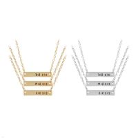 European and American Jewelry Good Sisters Three-piece Set Big/kid/lit Sis Girlfriends Set Chain Matching Necklace D0LC