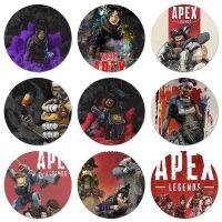 Apex Legends Icons Pins Badge Decoration Brooches Metal Badges For Backpack Decoration 58mm Fashion Brooches Pins