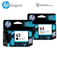 HP 63 Black/Tri-color Original Ink Cartridge ตลับหมึกอิงค์เจ็ท HP 63 สีสด คมชัด เด่นชัดทุกรายละเอียด สั่งพิมพ์ได้หมดทั้งภาพและตัวอักษร