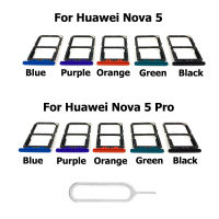 ใหม่สำหรับ Nova 5 ถาดซิมการ์ดสำหรับ Huawei Nova 5 Pro ซิมการ์ดช่องใส่ขั้วต่อคอนเทนเนอร์เปลี่ยนชิ้นส่วน-WJJEE SHOP