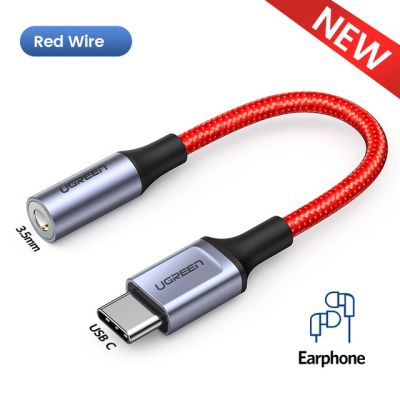 UGRREN USB ประเภท C ถึง3.5มม. อะแดปเตอร์เชื่อมหูฟังหูฟังสตรี USB C To Aux สายสายออดิโอชิพ DAC สำหรับ Pixel 4 3 2 XL iPad Pro AUX