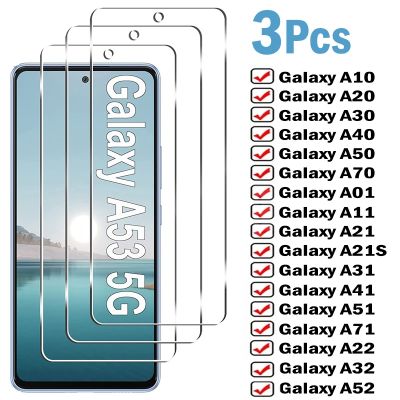 อุปกรณ์ป้องกันหน้าจอ A70 A20E A50 Samsung Galaxy กระจกนิรภัยสำหรับ,A10S A40ป้องกันหน้าจอ A21 A71 A51 A41 A32 A52