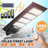 Solar LED Light Outdoor Lighting 800W 1000W 1200W 1500W Street Lamp Remote Control Waterproof Garden Wall Lamp with Radar Sensor