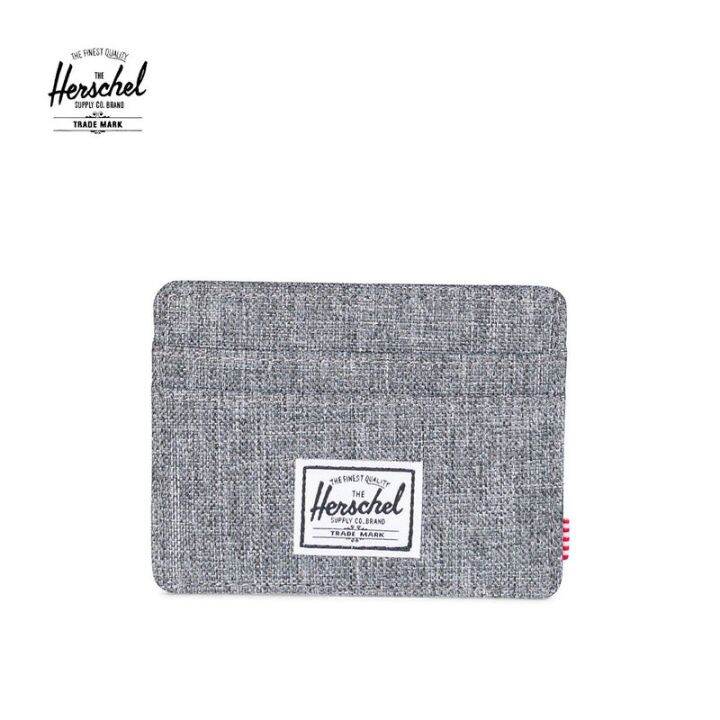 Herschel Charlie Rfid Raven Crosshatch Lazada PH