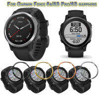 เหมาะสำหรับ Garmin Fenix 6S/6S Pro/ 6S เคสเฟรมโลหะสไตล์แซฟไฟร์นาฬิกาอัจฉริยะฝาครอบสแตนเลสแหวนป้องกันรอยขีดข่วน