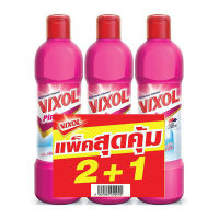 โปรถูก! วิกซอล น้ำยาล้างห้องน้ำ กลิ่นพิ้งค์พาราไดซ์ 900 มล. x 2 ฟรี 1 ขวด Vixol Pink Duo Action Bathroom Cleaner Pink Paradise Scent 900 ml x 2 free 1 Bottles อุปกรณ์ภายในบ้านราคาถูก เก็บเงินปลายทางได้