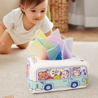 Baby Toys Infant Pull Along Magic Tissue Box Montessori Toy for 6-12 Months Boys Girls Early Development Sensory Toys Baby Games