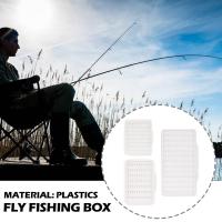 Triangle Fly Fishing Foam Wool Hook Fishing Gear Box Transparent Box Fishing Accessories Bait Box Storage Fly Q1V7