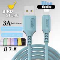 สายชาร์จซิลิโคนRealme Macaron Lighting 3A สําหรับ ไอโฟน Fast Charge Data Cable ความยาว1เมตร รองรับทุก ios ของแท้ รับประกัน1ปี BY BIRDSTORE