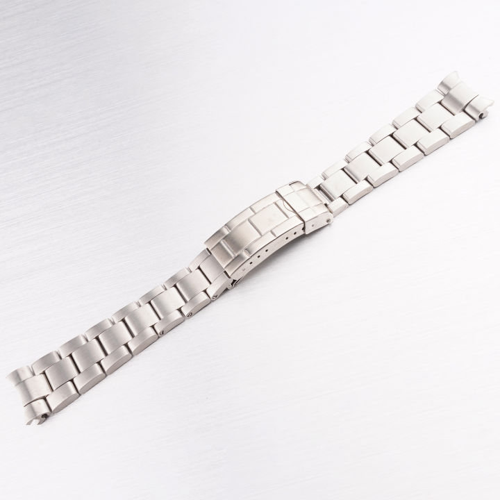 rolamy-20mm-316l-steel-watch-band-solid-end-glide-silver-brushed-clasp-celet-for-rolex-vintage-submariner-oyster-70216-455b