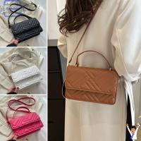 HAMIDAHY สีทึบทึบ กระเป๋าสะพายไหล่แบบสั้น หนังพียู กระเป๋า crossbody พักผ่อนยามว่าง กระเป๋าถือแบบถือ ผู้หญิงผู้หญิงผู้หญิง