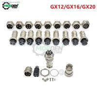 ✜○✚ GX12 GX16 GX20 2/3/4/6/7/8/9/10 Pin Male Female Aviation Connector Socket 12mm 16mm 20mm Plug Wire Panel Mount Circular Socket