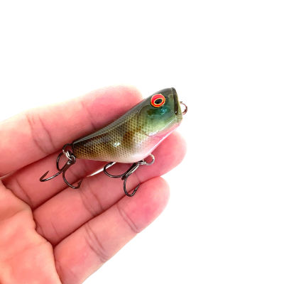 เหยื่อป๊อปไซส์เล็กตีไกลราคาเบา MIMIX MX-Popper 4.5 cm. 8.3 g. ตาเบ็ด Mustad ใหม่มีกล่อง