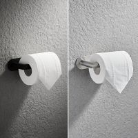 Nail-free Toilet Paper Holder Bathroom Paper Holder Stainless Steel Wall-mounted Makeup Remover Cotton Roll Hanging Shelf Toilet Roll Holders