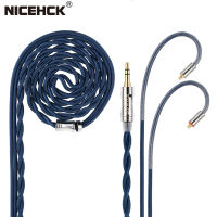 NiceHCK JIALAI สายหูฟังไฮไฟ JLY2ด้าย PP ชุบเงินลวดสายไฟแบบอัพเกรดเอง OCC 3.5/2.5/4.4Mm Mmcx/ QDC/0.78Mm 2Pin สำหรับ NRA ZEX Shuore TAPE S10 H27 ANEW X-One U1 CCA CA4 C10 C12 FiiO FD1 FH1s CCA CKX CA4 C10 Pro