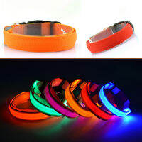 Night Safety Cord กระพริบ Glow สีสัน Anti-Lost LED Dog Collar Night Luminous Supplies Products Accessories