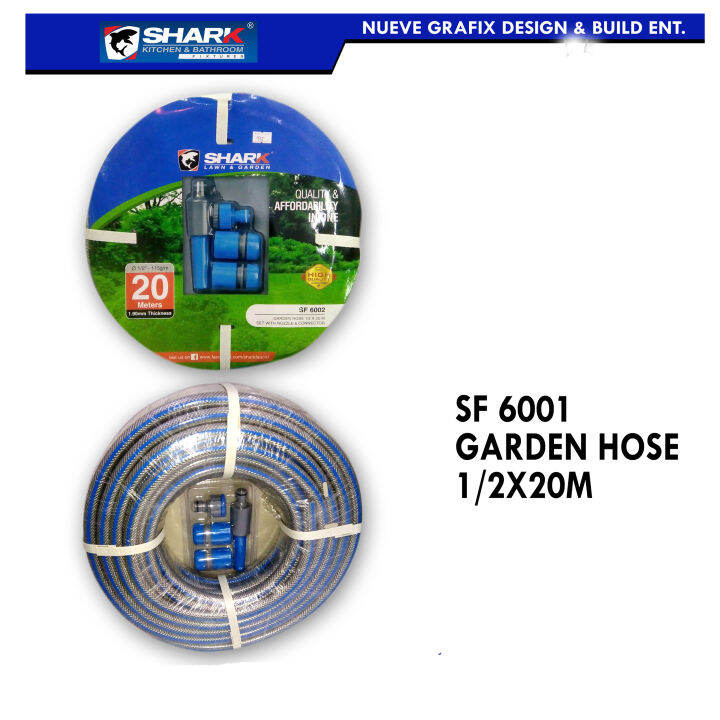 SHARK GARDEN HOSE w/ NOZZLE AND HOSE CONNECTOR Lazada PH
