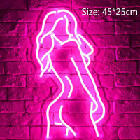 Sexy Body Neon Light Signs Custom Naked Lady Art Wall Decorations Flexible Led For Room Club Birthday Party Decorations Shop Bar