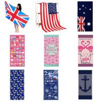 70x150cm Printed Quick Dry Absorbent Microfiber Beach Towel for Adult Swimwear Beach Cover Bathroom Bath Mat