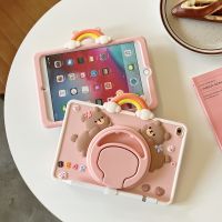 เคสสำหรับไอแพด8th 9th 7th 10th รุ่น10.2สำหรับ iPad Pro 11เคสแท็บเล็ตหมีน่ารักสำหรับ iPad Air 4 3 2 1 Mini 6 5 IPad 6th 5th มีเคสไอแพดแบบตั้งได้