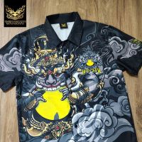 YAKZA hawaii 004 SET เสื้อ+กางเกง เสื้อเชิ้ต เสื้อฮาวาย กางเกงขาสั้น ทรงตรง ผ้าบาง แห้งไวไม่ร้อน