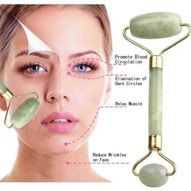 OSS Jade Roller Face Roller, Double Head Facial Roller Massager Anti Aging  and Anti-wrinkle Face Body Eyes Neck Massage Beauty Tool | Lazada PH