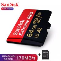 SanDisk Extreme PRO Memory card การ์ดหน่วยความจำ micro SDXC V30 A2 64GB