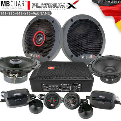 MB QUART ชุดเครื่องเสียงรถยนต์ ชุดลำโพง 6.5นิ้ว แยกชิ้น+แกนร่วม+พร้อมทวิตเตอร์+เบสบ๊อก+กล่องNETWORK / เครื่องเสียงคุณภาพ ครบชุด แนะนำ จัดชุด