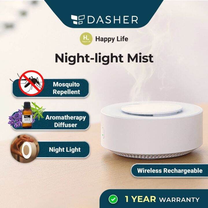 NEW HL Happy Life Night Light Fogless Waterless Essential Oil