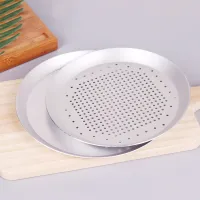 Round Bakeware Tray Plate Dishes Holder Baking Mould Kitchen Cooking Baking Tools Pizza Pan Plate 10 Inch