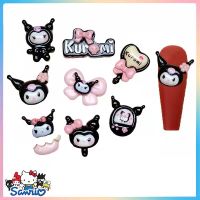 10Pcs Kawaii Sanrios Nail Accessories Kuromi Charm Diy Series Handmade Jewelry Art Decoration Cartoon Anime Kawaii Toys Gifts