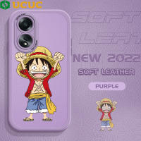 เคสโทรศัพท์ UCUC สำหรับ OPPO A38 /Oppo Oppoa18 Oppoa38 A18สำหรับการ์ตูนเด็กหญิงเด็กชายเคสลูฟี่ซิลิโคนนิ่มปกหนัง PU