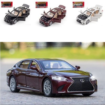 1:32 LEXUS LS500H Die-Cast Vehicles Alloy Car Model Sound And Light Pull Back Function Car Model Collection Car Toys