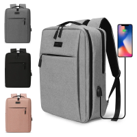 Fashion Laptop Usb Backpack School Bag 13 14 15.6 16 17.3 Inch Multifunctional Backbag with Charging Anti Theft Laptop Rucksack